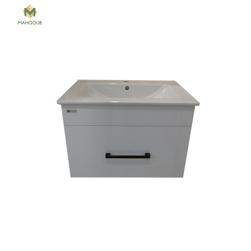 Furniture unite 60 cm with basin 1 drawer white b-r m-ec 602