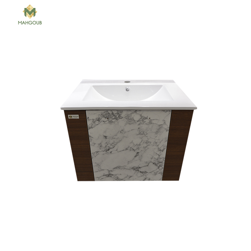 Furniture unite karara 60 cm with basin brown b-r 01 image number 0