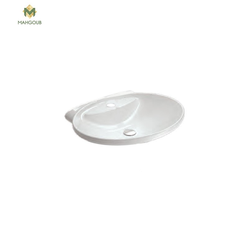 Basin white ville continental 55 cm white image number 0