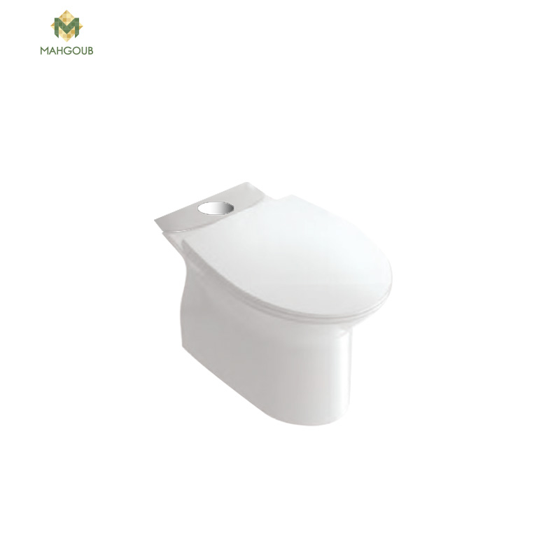 Toilet white ville continental with toilet shower with out toilet cover white image number 0