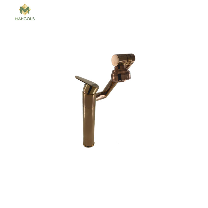 خلاط حوض مرتفع متضمن الدش قنطرة متحركة هاند ميكسر روزجولد 70115 image number 1