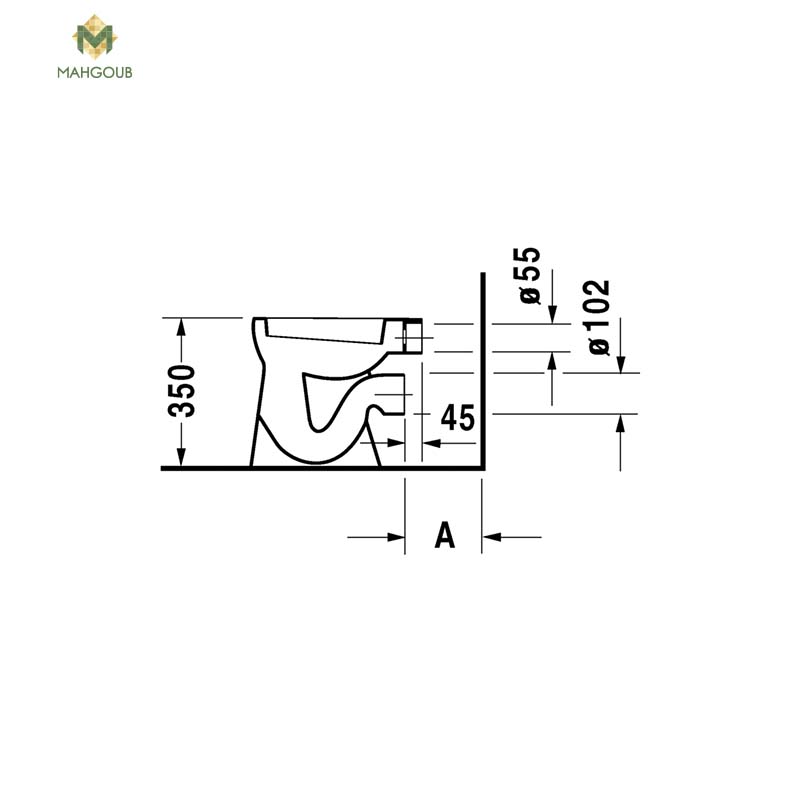 Toilet duravit dura plus white 1481 image number 2