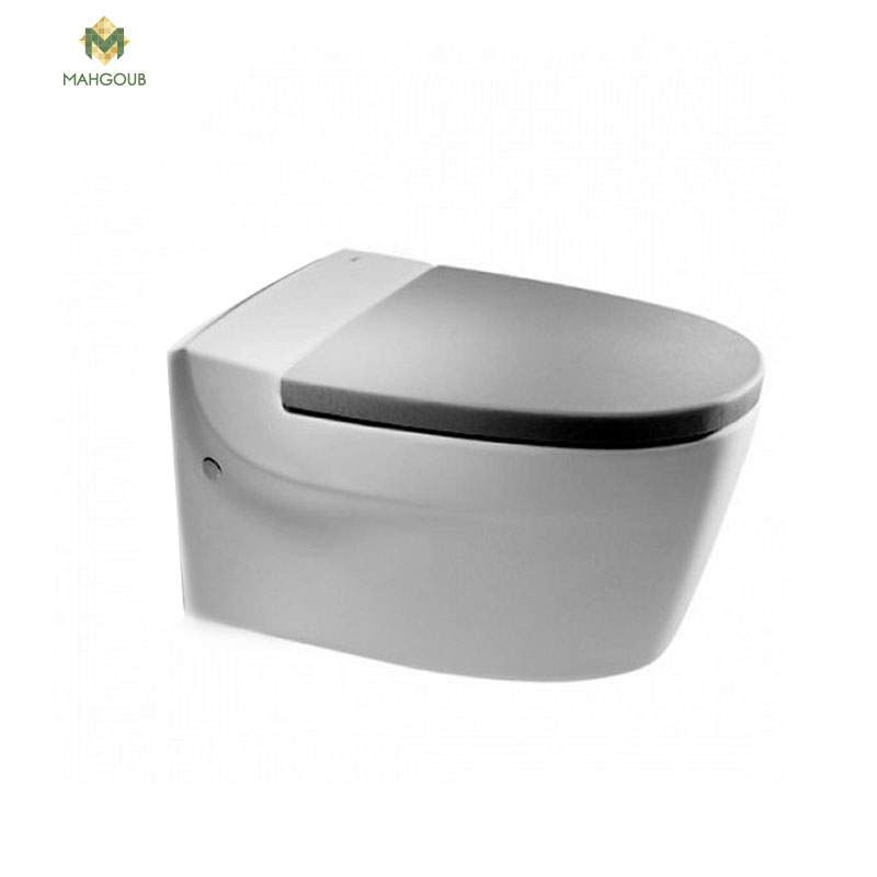 Wall Mounted Toilet Roca Kromah With Sprayer without toilet seat cover White 34665e image number 0