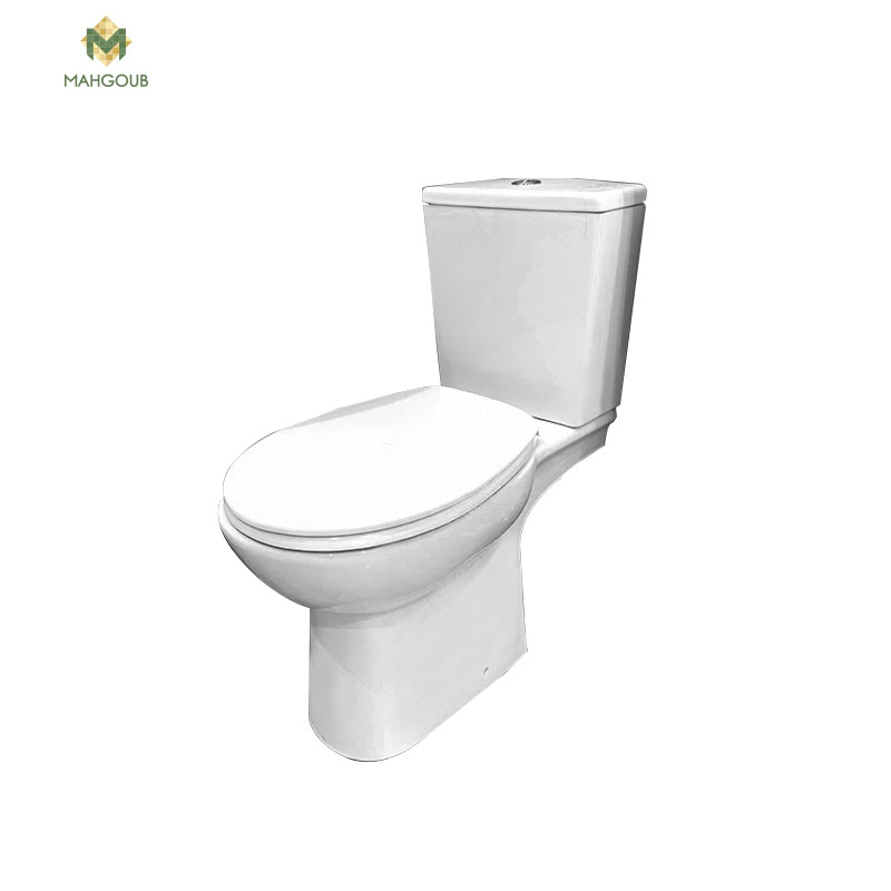 Toilet set Duravit Emilia With Drainage Of The Shape Of The P In The With Sprayer with toilet seat cover White and toilet tank