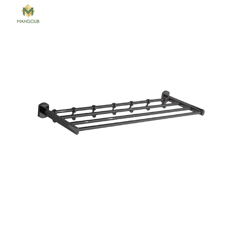 Towel Shelf infinity Includes 7 single holder Black 3520B image number 0