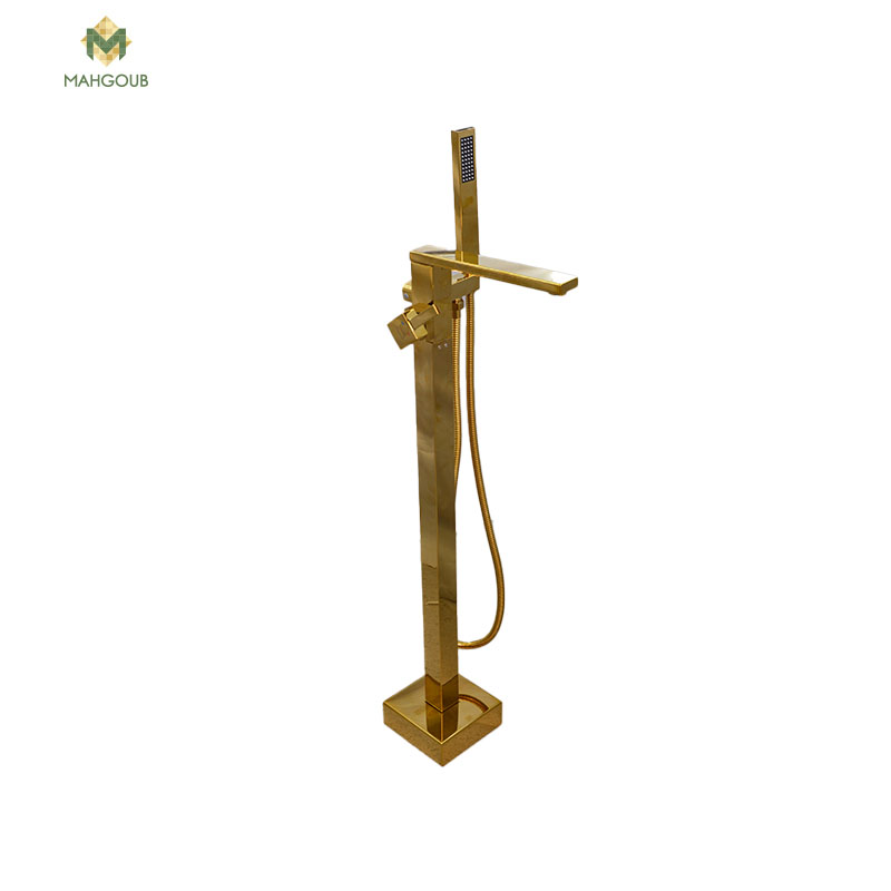 Floor standing bath shower mixer gold fs-04 image number 0