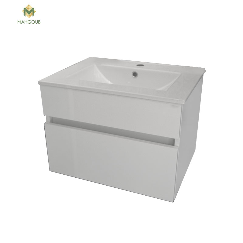 Unit Sonia Duomo 1 Large Drawer Including Sink 60 Cm White Glossy 198986-162444sx8