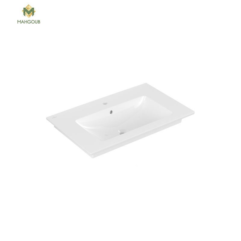 Basin for furniture unit villeroy & boch vantechelo with a mixer slot for unit appliance 49.5 x 63.5 cm white 5a476501 image number 0