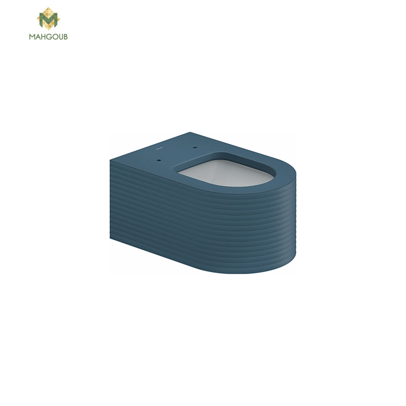 Wall mounted toilet duravit milio with sprayer hayagen glaz polygonal blue 250549fb75 image number 0