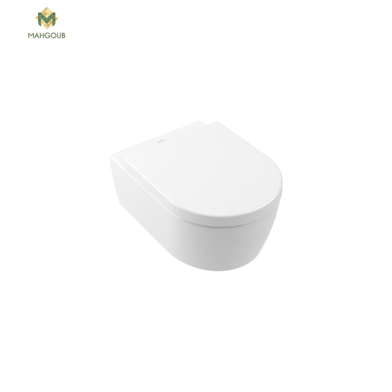 Wall mounted toilet villeroy & boch avento rimless with sprayer with out toilet cover seat white 5684b301