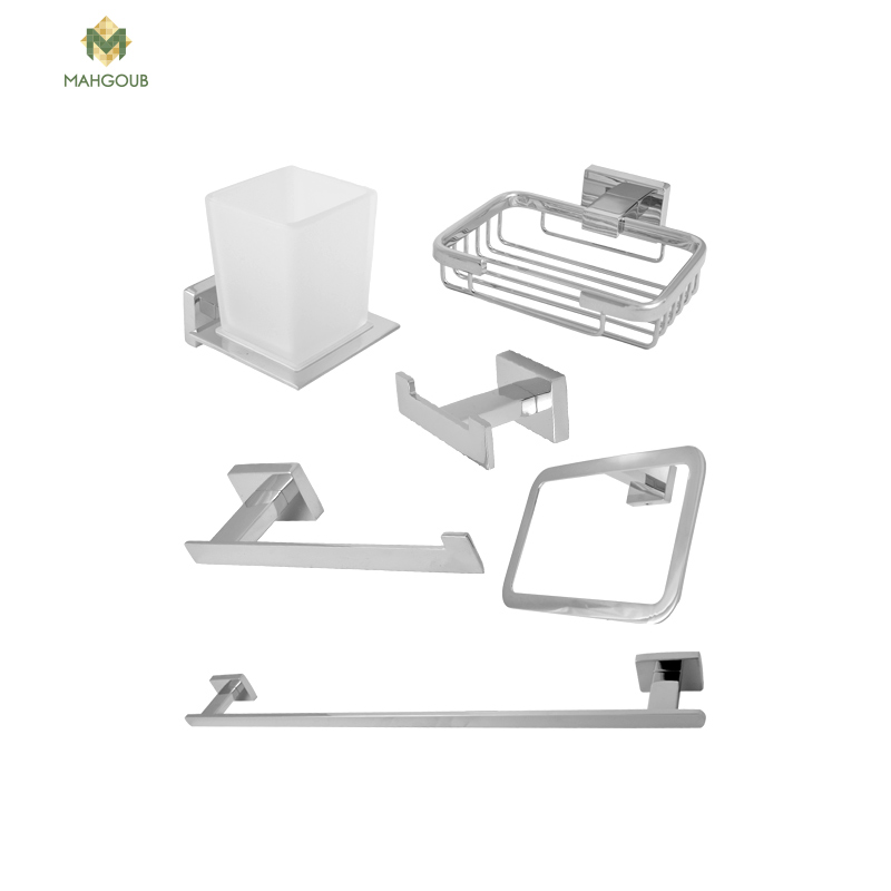 طقم اكسسوار 6 قطع كروم DR-7700C image number 0