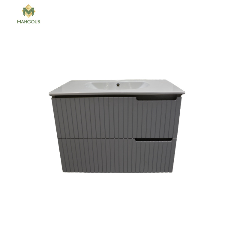 Unit vaya 2 drawers with sink 85 cm grey 8510-01 image number 0