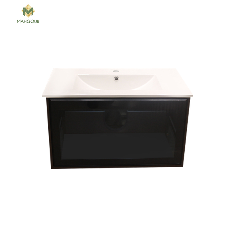 Unit mono light 80 cm with drawer and without basin dark brown 7810-109 image number 0