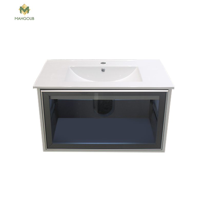 Unit mono light 80 cm with drawer and without basin white 7810-101 image number 0