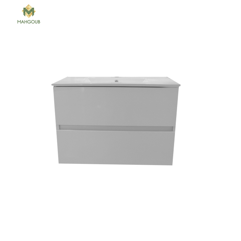 Unit sonia duomo 80 cm with basin and drawer white 180097 - 162369sx8 image number 1