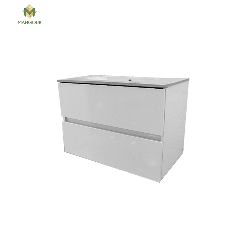 Unit sonia duomo 80 cm with basin and drawer white 180097 - 162369sx8 image number 0