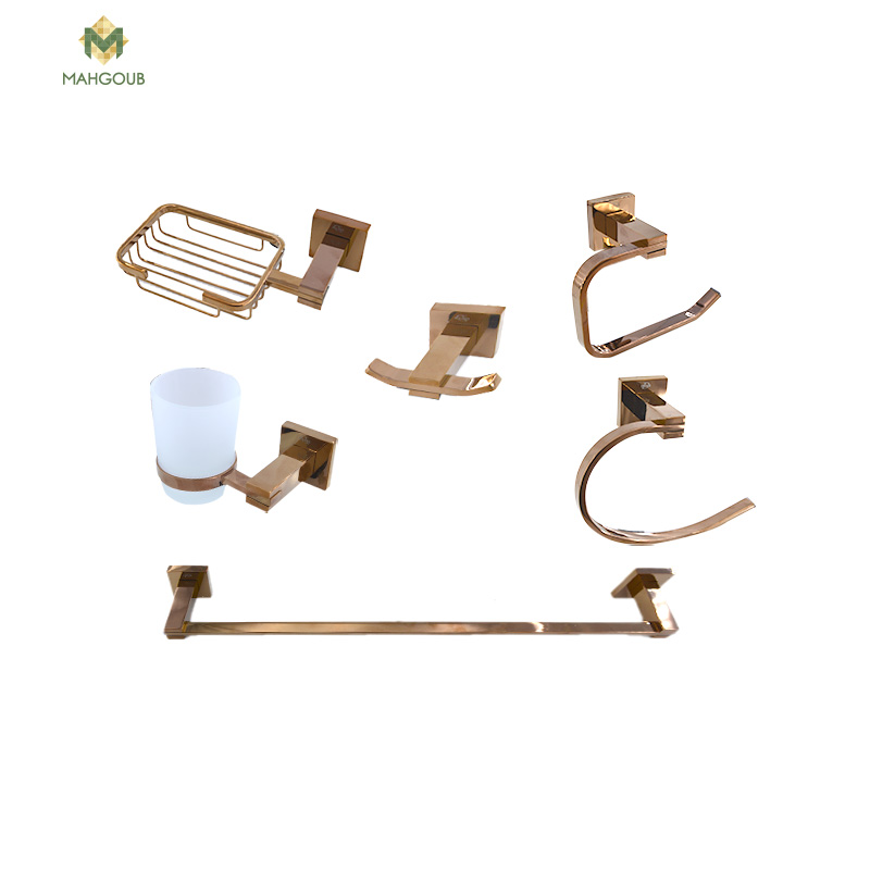 Accessories set 6 piece rose gold dr-7200rg image number 0