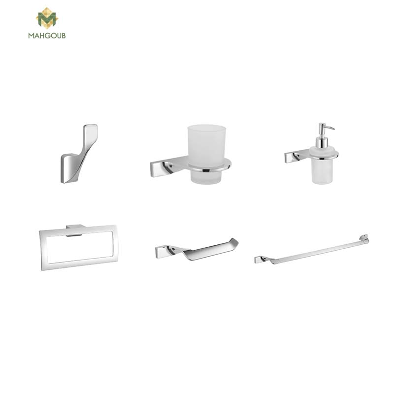 Accessories set infinity 6 pieces chrome in1200b-6brg image number 0