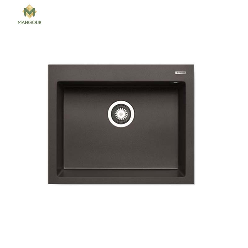 Granite kitchen sink pyramis istros with 1 slot 50x61 cm black 70224101 image number 0