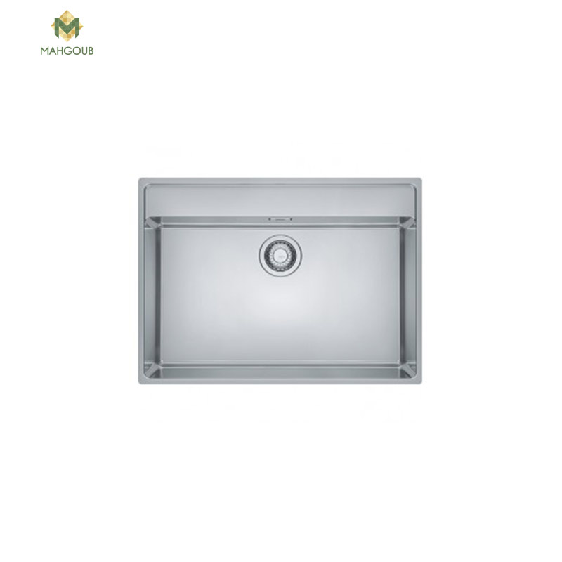 Stainless steel kitchen sink franke 51x73 cm with popup wast and overflow and drainagechrome 127.0525.286 image number 0