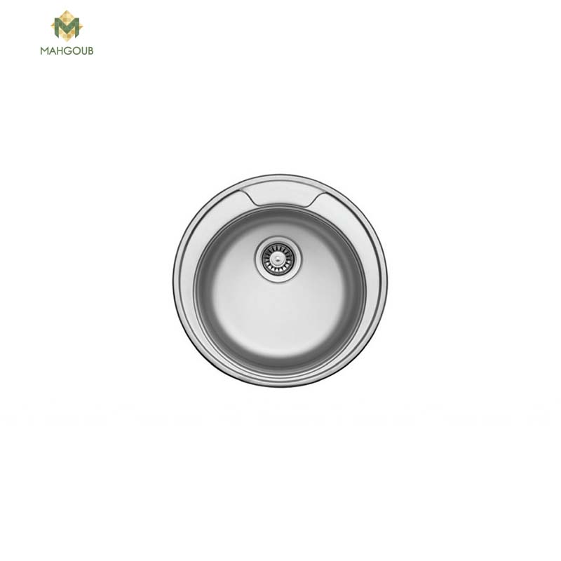Stainless Steel Kitchen Sink Ukinox 51 Cm With Drain Fa510 image number 0