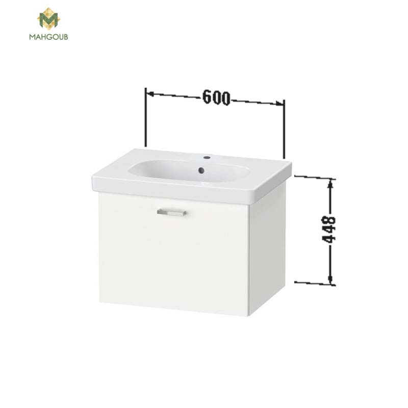 Unit duravit x-base 60 cm for d code basin without the sink white xb607022 image number 1