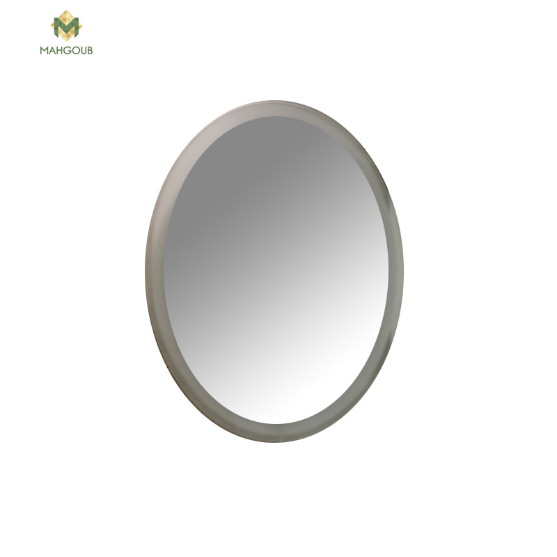 Mirror 60 cm Lighted yellow beveled and oval 21