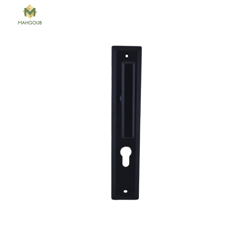 Apartment door handle flow 85mm square 7mm black fh2012p19eb101 image number 1