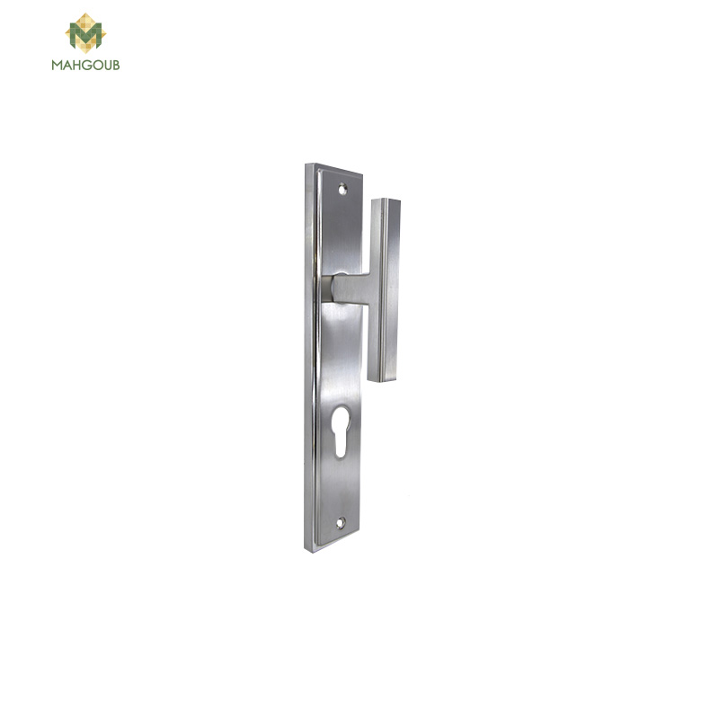 Apartment door handle step 85mm square 7mm chrome fh2022p20en204 image number 0