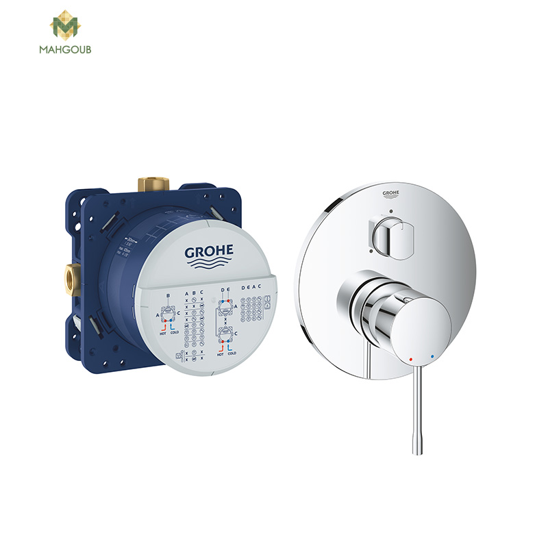 Buried Shower Mixer Grohe Essence 3way Diverter Faucet With 3 System Diverter Chrome 24092001+35600000 image number 0