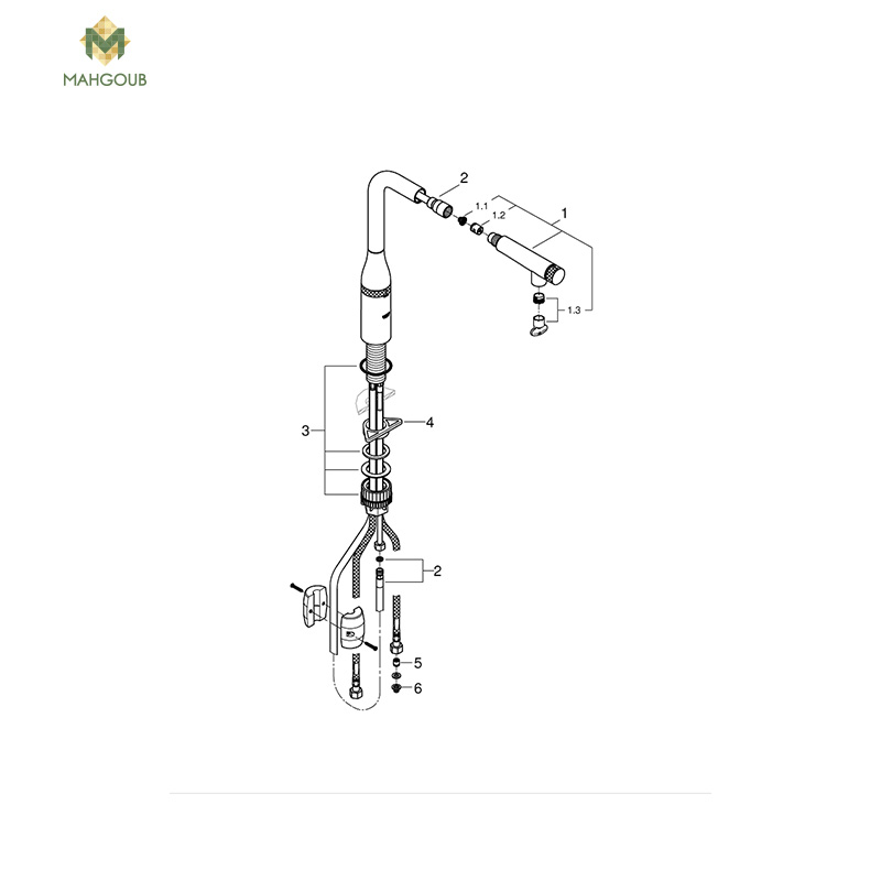 Kitchen mixer grohe essence With the shower gold 31615gl0 image number 1
