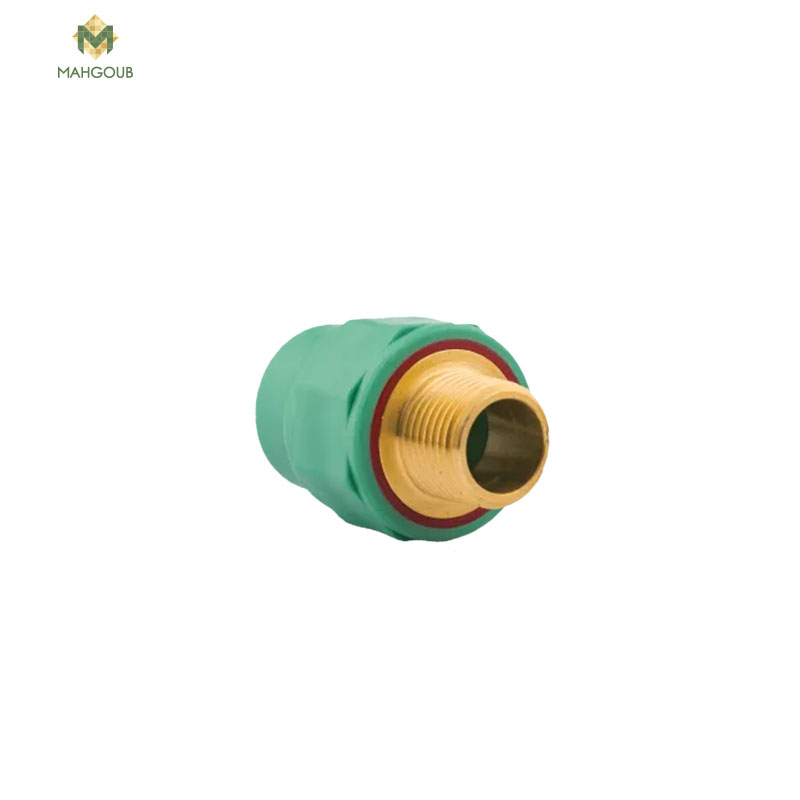 Ppr pipe coupling socket el sherif 1/2 inch with male thread  green