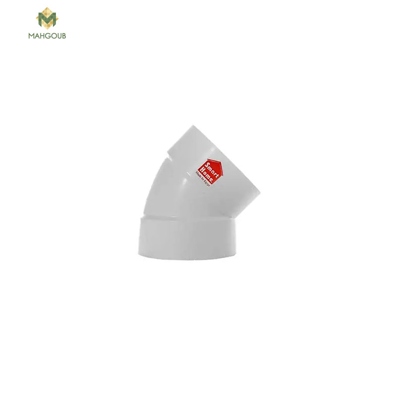Drainage Ppr Elbow Smart Home Angle 45 3 Inch White 353010003 image number 0