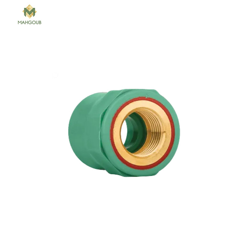 Ppr Pipe Coupling Socket Polypropylene Aquatherm 1.5 Inch Female Socket Square Green 21118 image number 0