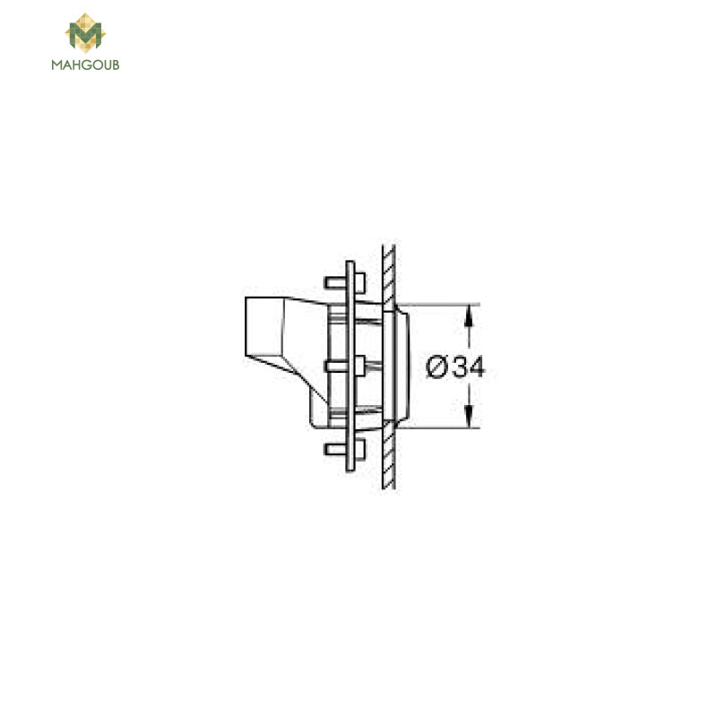 Shower Jet Grohe Rain Shower Aqua Jet Spray Ceiling Body 26735000 image number 1