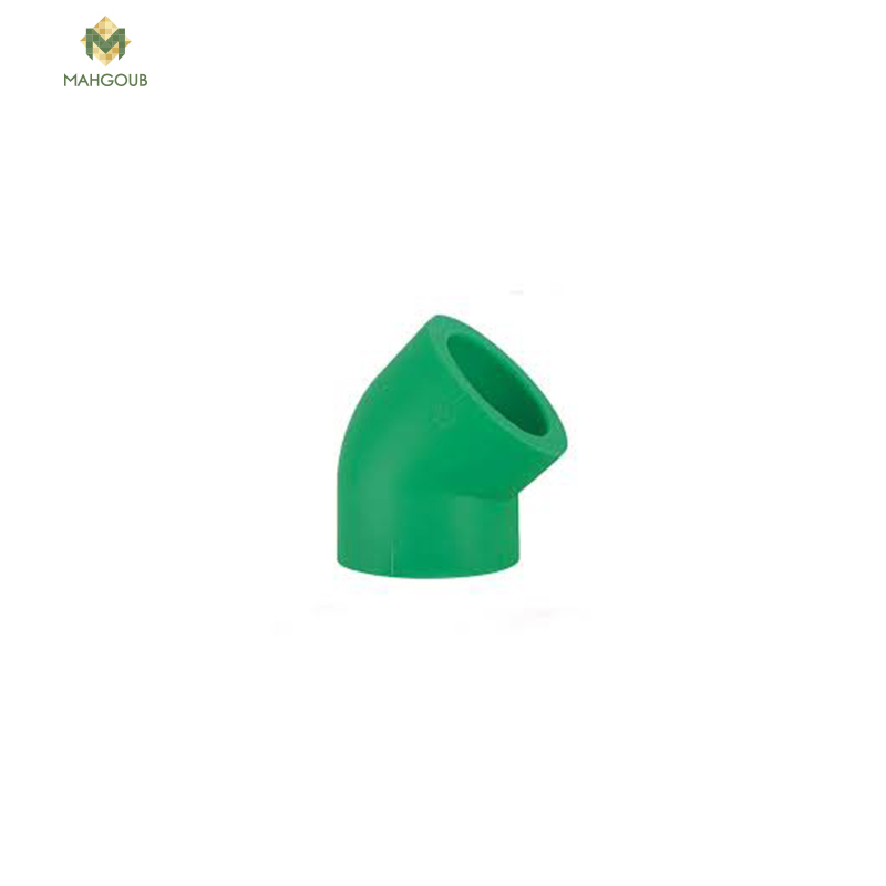 Ppr Elbow Banninger 1.5 Inch Angle 45 Green 351010005 image number 0