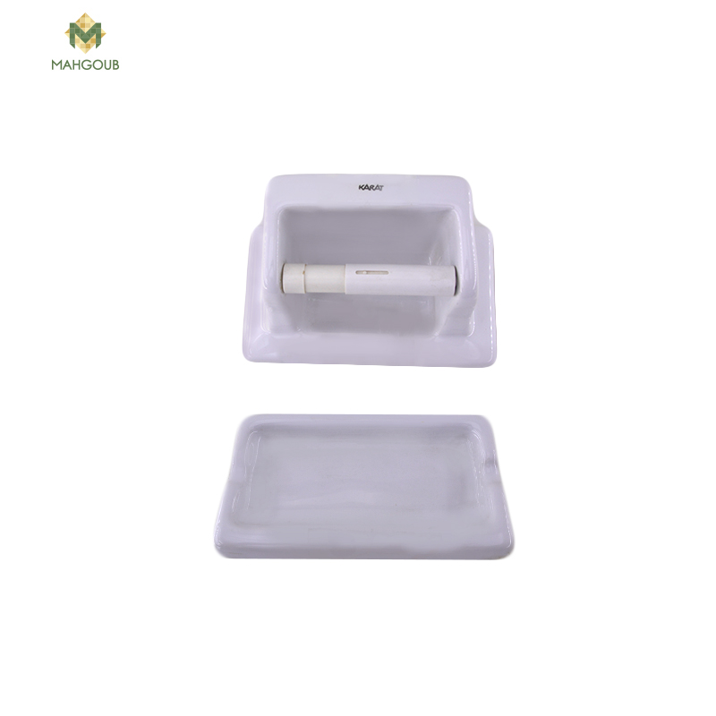Toilet Paper Holder Sarat White image number 1