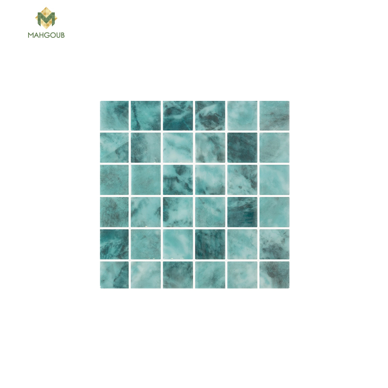 Mosaic tiles onix savu 31.1x31.1 cm turquoise image number 0