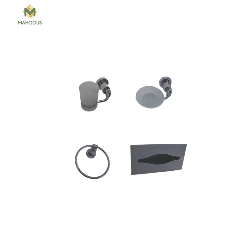 طقم اكسسوار تكنو حامل مناديل دفن هديه كروم 31306-31308-31311-312