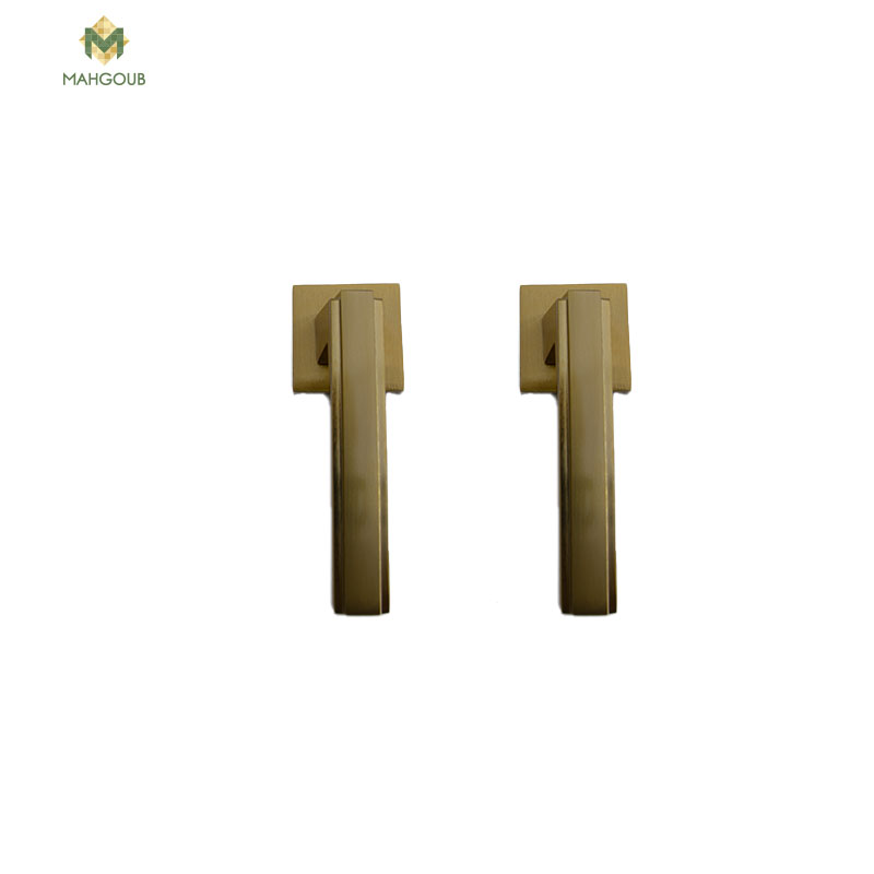 Room Door Handle Sicuro Passo Square 8 Mm Gold Fh2051r02cg101