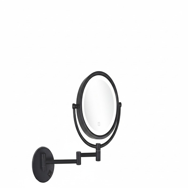 مرايا دائرية وجهين بمكبر باضاءة ليد