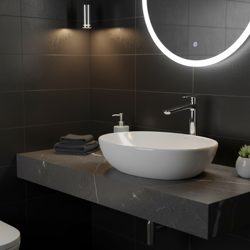 خلاط حوض اتش 2 او ميكس كروم 70070/70CO image number 1