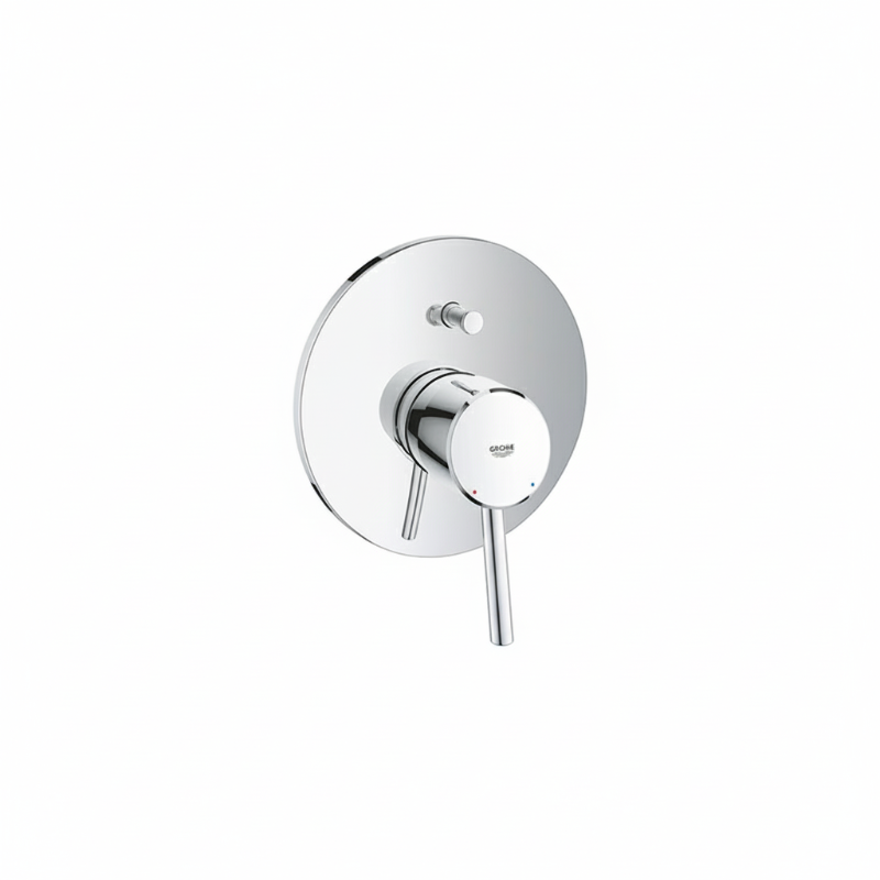 Buried shower mixer grohe concetto with adapter and body chrome ...