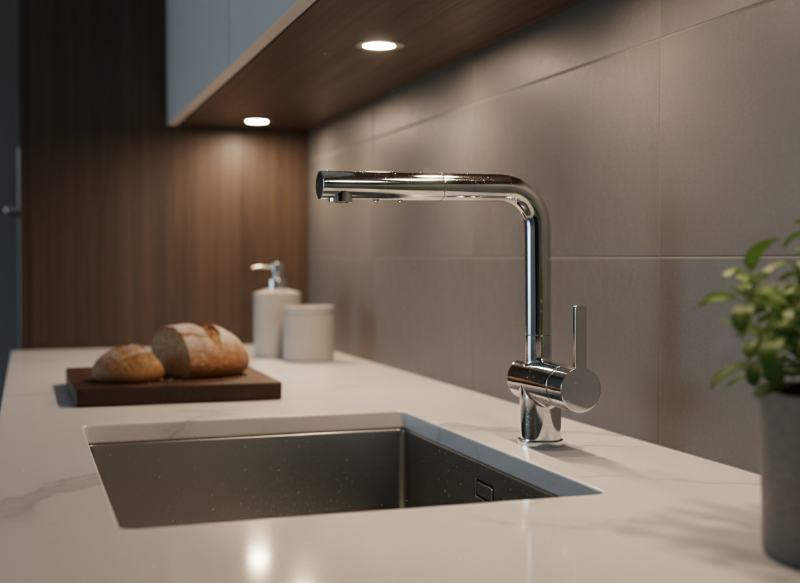 خلاط مطبخ مودرن كروم 4072/PCC0 image number 1