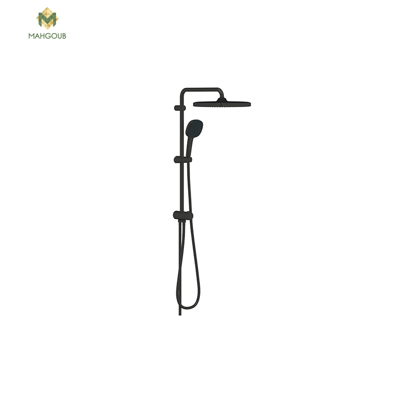 Shower bar grohe tempesta 25 cm square platter, 3-speed shower hand 150 cm hose, approximately 62 cm shaft 62 cm black matt 269772431