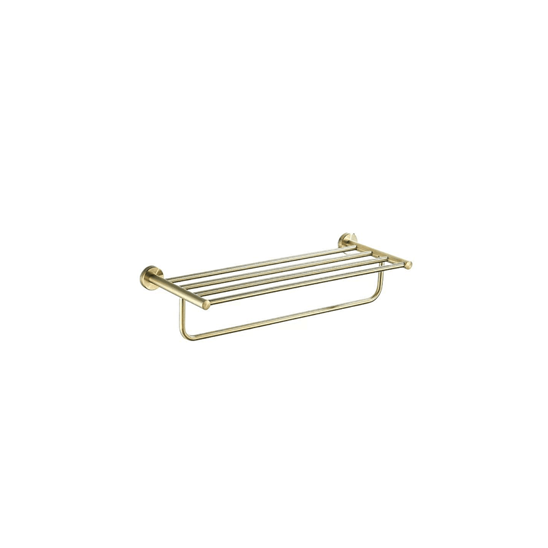 Towel Holder INFInity Triple + shelf GOLD 1520