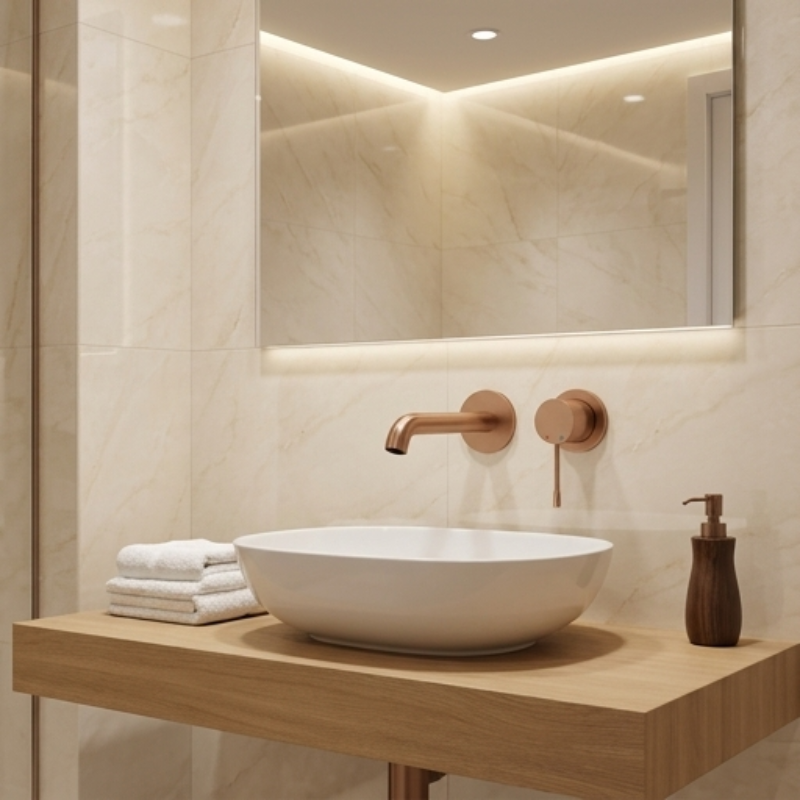Basin Mixer Grohe New Essence Wall Mounted 2 Holes Hand Mixer Rose Gold ...