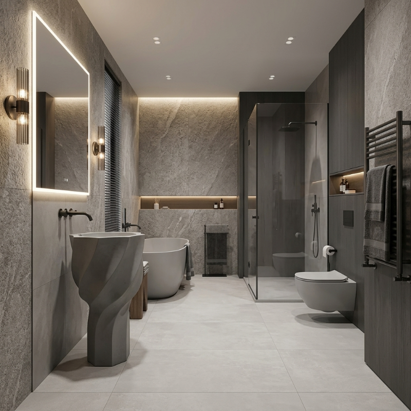 Free Standing Basin Ribbed image number 1