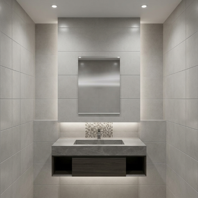 Mirror 60x80 cm with Touch Light image number 1