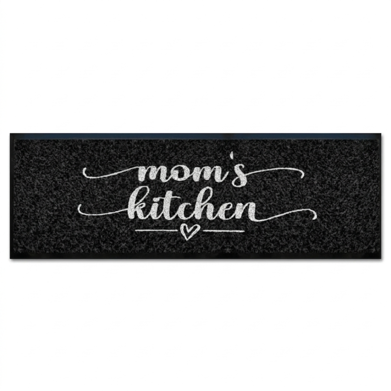 Kitchen Floor Mat Slip-resistant 40x120 cm BLACK R9